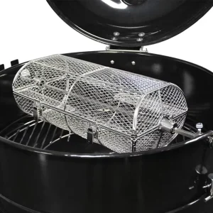 Stainless Steel Rotisserie Grill Roaster Drum Oven Basket Oven Roast Baking Rotary for Peanut Dried Nut Coffee Beans BBQ