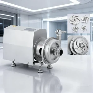 Stainless Steel Sanitary Self Priming Pump OEM Low Pressure for Milk Beer Wine Wort Soybean Juice Beverage Transfer Centrifugal