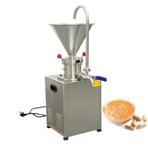 Stainless Steel Shaft Grinding Tahini Colloid Mill Milk Peanut Butter Making Machine