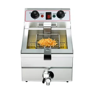Stainless Steel Single Cylinder Double Cylinder Commercial Electric Deep Fryers Potato Gas Chips Fryer With Faucet