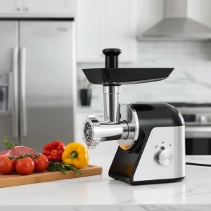 Stainless Steel Slicer Vegetable Cutter Multi Function Meat Grinder Machine Household Electrical Mincer Portable