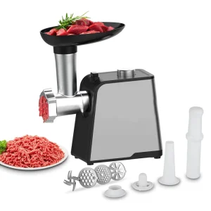 Stainless Steel Slicer and Vegetable Cutter Multi Function Industrial Meat Grinder Machine Household Electrical Mincer