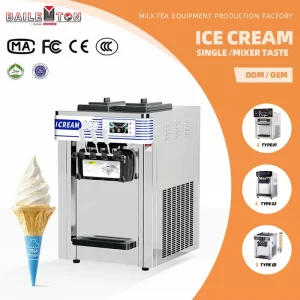 Stainless Steel Softy Ice Cream Maker Machine Commercial Ice Cream Machine