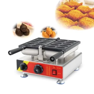 Stainless Steel Taiyaki Manju Cake Maker Small Mini Fish Shape Waffle Maker Machine