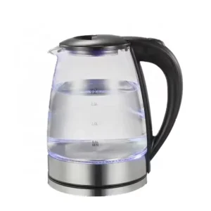 Stainless Steel Tea Water Kettle Electric Jug Thermos Kettle for Boiling 1.8L Glass Electric Kettle With LED Light
