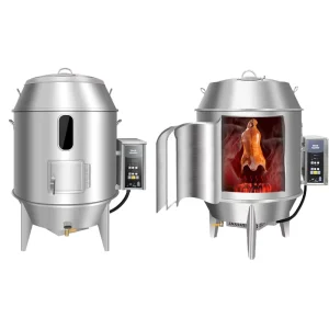 Stainless Steel Temperature Controlled Rotisserie Electric Roast Chicken Duck Oven 10 16 Pcs Capacity for Commercial