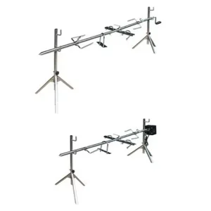 Stainless Steel Tripod BBQ Spit Rotisserie with Motor Set