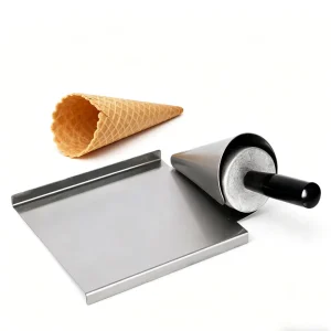 Stainless Steel Waffle Cone Roller Aluminum Mold for Forming Ice Cream Gelato Waffle Cone Sugar Cone Roller