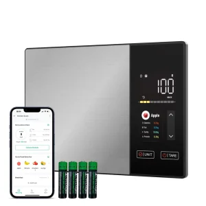 Stainless Steel for Bluetooth Smart Digital Kitchen Food Scale Nutrition Balance App Battery Powered Weight Measuring Nutrition