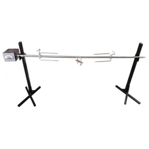 Stainless Still BBQ Grill Pig Lamb Hog Spit Rotisserie Portable Outdoor Cooking Camping Grill