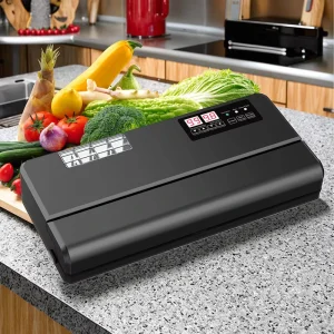 Stand/Table Vacuum Sealer with Customizable Plug for Food Container Sealing Household Use LED Indicator
