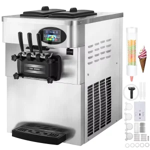 Standing Ice Cream Machine Making Ice Cream Maker