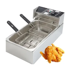 Standing Single Ary Chips Electric Iron Tepanyaki Vegetable Deep Fryer Electromagnetic Fryer With Thermal Fuse