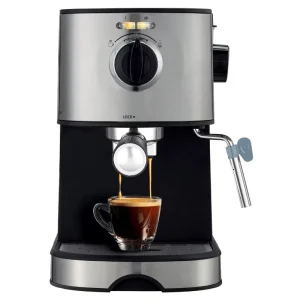 Steam Stainless Steel High Pressure 20Bar Ulka Pump Italian Cappuccino Espresso Coffee Machine With Milk Foam Maker
