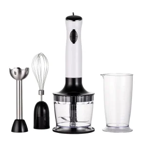 Stick Blender 600W 500ml 2 Fixed Speeds Blend + Chop + Whisk Simple Design Cost effective