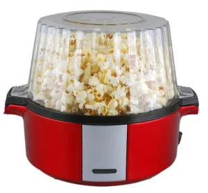 Stirring electric plastic popcorn maker butter sugar compatible 700W overheat protection large capacity