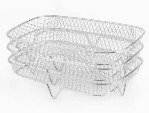 Stock Air Fryer Detachable Grill Rack Stainless Steel Mesh Rust Resistant Easy Clean Household Storage