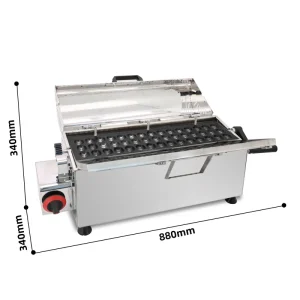 Street Food Machine Takoyaki Grill Machine Gas Egg Ball Shape Japanese Cake