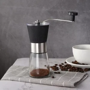 Sulti-function Stainless Steel Glass Ceramic Burr Grinders Stainless Steel Hand Crank Coffee Grinder
