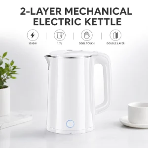 Suokang Household 1500W Mechanical Stainless Steel Electric Kettle 220V 1.7L Double Layer