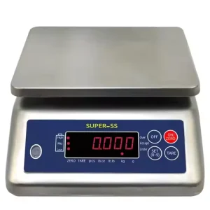 Super SS 0 30kg Digital Stainless Steel Waterproof Weighing Scale 230*190mm Large Panel High Precision Customizable