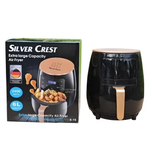 Superior Quality 5.1-6.0L Classic Durable Digital Control Air Fryer Oven Electric Plastic Square Design LCD Display Non Stick