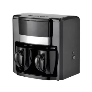 Symay Electric Coffee Machine with Two Cups Drip Coffee Machine Espresso Coffee Maker for 1-2 People