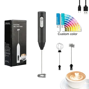 T28 3rd Gear Milk Frother Rechargeable Milk Foam Maker Electric Milk Frother With Multiple Colors
