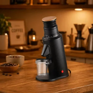 T58 Electric Automatic Single Dose 58mm Titanium Coated Burr SOE Coffee Grinder for Household Use
