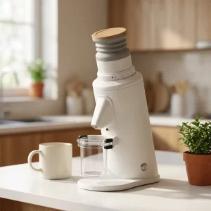 T58 Electric Automatic Single Dose SOE Stainless Steel Burr Aluminum Alloy Housing Household Coffee Grinder for Espresso