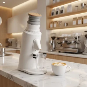 T58 Electric Single Dose 58mm Titanium Coated Burr Aluminum Alloy SOE Coffee Grinder for Household