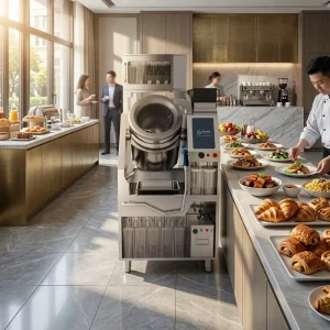 TC-40EA Commercial Stir Fry Cooking Robot Touchscreen Energy Saving Self-Cleaning Cast Iron/Stainless Steel