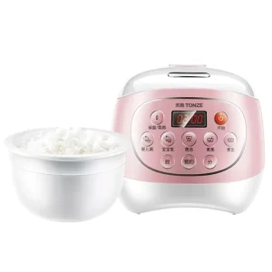 TONZE 1.2L Mini Electric Rice Cooker Ceramic Portable Electric Cooker Smart Multi Cooker Home Kitchen Appliance