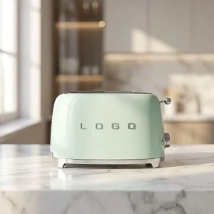 TSF01 Modern 2 Slice Eco Friendly Stainless Steel Electric Bread Maker with 50s Style for Household Use