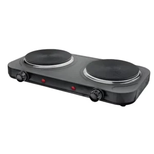 TYLER Solid Top Portable Easy Cook Boca Electric Disco Hot Plate Double Burner