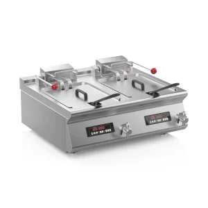 Table Top Commercial Electric Deep Fryer 24L Dual Basket Restaurant Fryer Machine