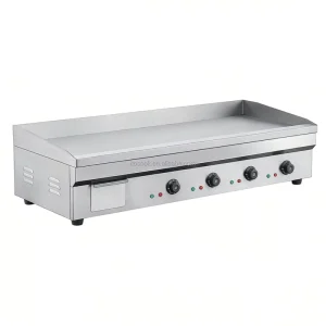 Table Top Electric Flat Plate Griddle Non-stick Burger Sausage Eco-friendly Stainless Steel 8.8KW High Efficiency