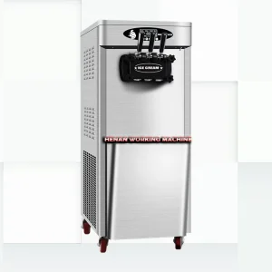 Table Top Ice Cream Maker 3 Flavours Soft Ice Cream Machine Frozen Steel Stainless Power Time Milk Mix
