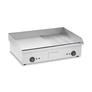 Table Top Large Flat Cooking Area Electric Induction Griddle Stainless Steel Teppanyaki Grill for Restaurant