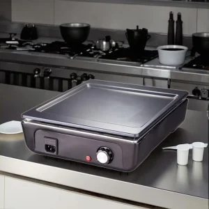 Table Top Steel Electrical Party Grill with Non Stick Surface for Indoor Use
