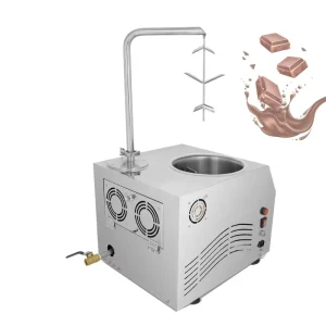 Tabletop Chocolate Fountain Tempering Machine 7L Chocolate Dispenser Melter With Digital Display Panel Commercial Use