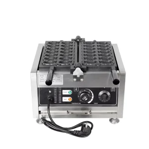 Taiyaki Goldfish Maker 14 Piece Plate Stainless Steel Non Stick Rotating Electric Multi Snack Maker Commercial Use