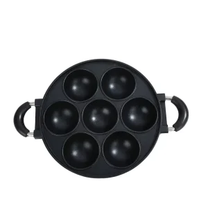 Takoyaki Maker Octopus Balls Grill Pan Non stick Metal Bread Toast Breakfast General Use for Gas Induction Cooker