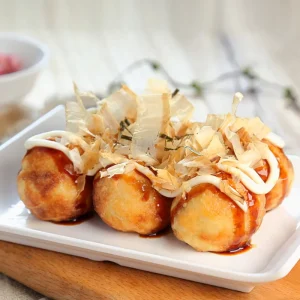 Takoyaki Street Food Crispy and Flavorful Ready to Eat Japanese Snack for on the Go