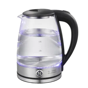 Tea Water Fast Boil Keep Warm Glass Cordless Electric Kettle 1500W
