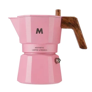 Temperature Control Double Valve Moka Pot Double Valve Three Cups 120ml Espresso Pot Aluminum Moka Pot