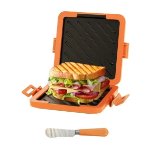 Thick Dishwasher Safe Microwave Sandwich Maker Toaster Square Panini Baker