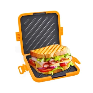 Thick Dishwasher Safe Microwave Sandwich Maker Toaster Time Saving Fast Panini Maker Baking Dishes and Pans
