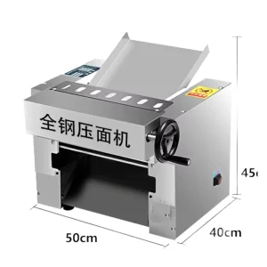 Thickness Adjustable Pasta Maker Noodle Machine Electric SS Noodle Machine with Dual Purpose Knife for Home and Business Use