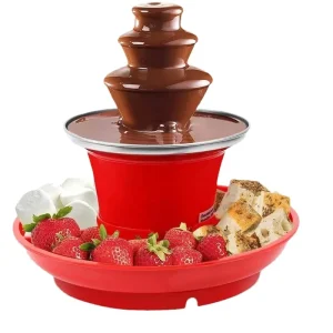 Three Layer Chocolate Fountain Machine Fruit Plate Melting Tower Waterfall Machine Manual Hot Pot Melting Pulp Machine